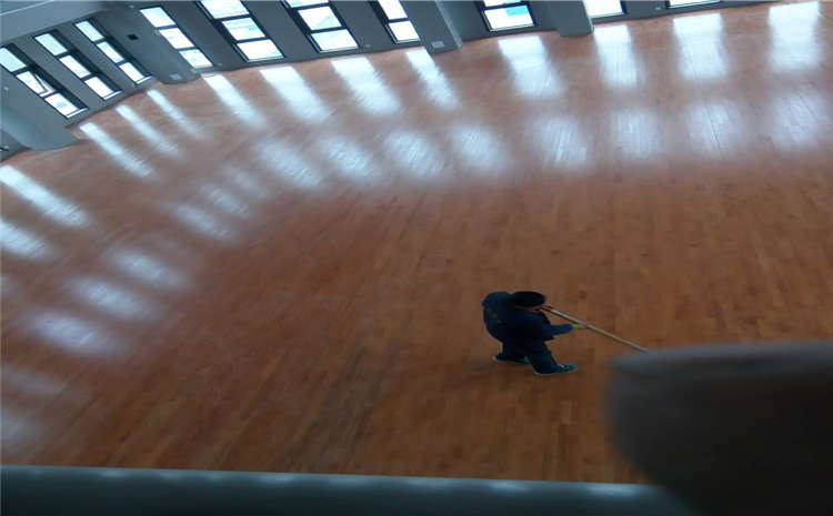 楓木舞臺實木地板單層龍骨結構