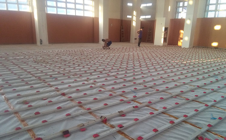 雙層龍骨結構籃球木地板規格