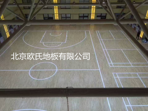 陜西榆林吳堡縣武警中隊訓練館木地板案例 陜西榆林吳堡縣武警中隊訓練館木地板案例