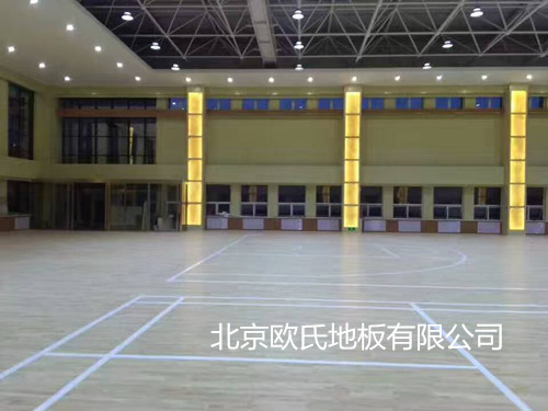 陜西榆林吳堡縣武警中隊訓練館木地板案例 陜西榆林吳堡縣武警中隊訓練館木地板案例