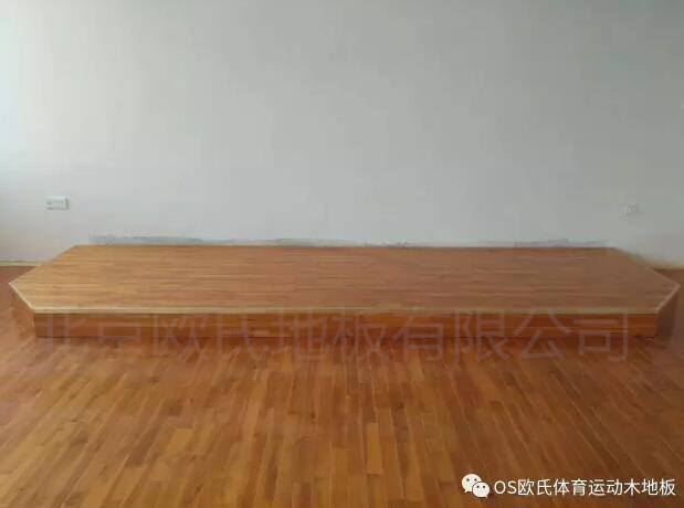 江西鷹潭第五中學的籃球場木地板，舞蹈房木地板，音樂房木地板案例圖1
