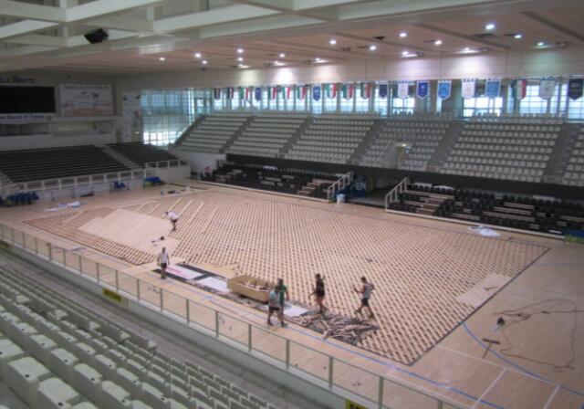 九張圖帶你感受國外籃球館木地板更換的全過程 九張圖帶你感受國外籃球館木地板更換的全過程