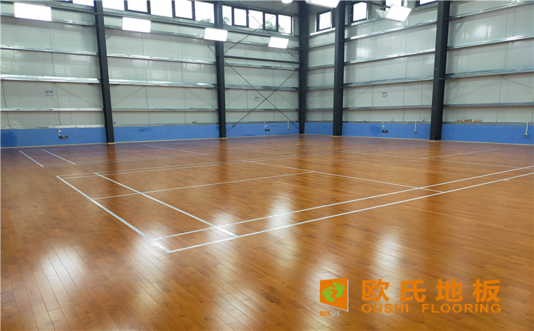 廣東惠來(lái)縣大南海開(kāi)發(fā)區(qū)羽毛球館木地板案例