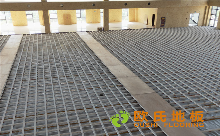 陜西榆林神木張冢峁煤礦公司體育館木地板項目-歐氏運動木地板