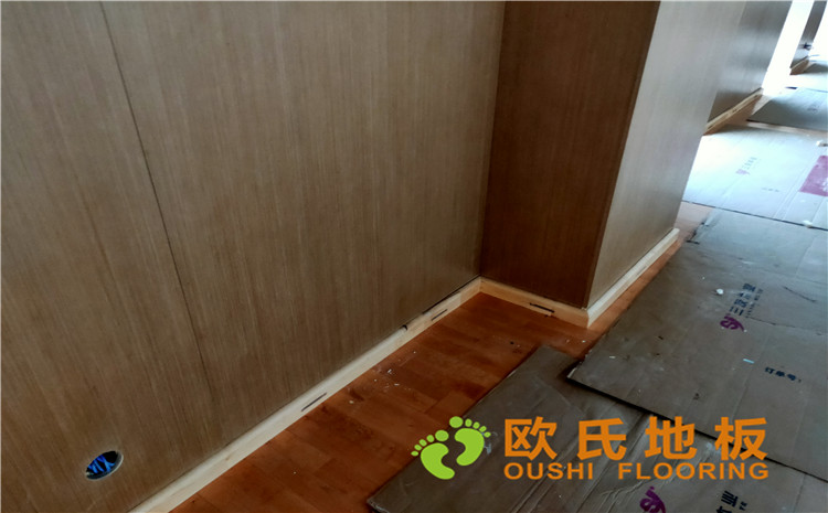 陜西榆林神木張冢峁煤礦公司體育館木地板項目-歐氏運動木地板