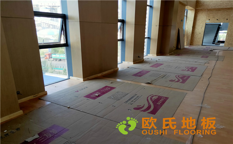 陜西榆林神木張冢峁煤礦公司體育館木地板項目-歐氏運動木地板