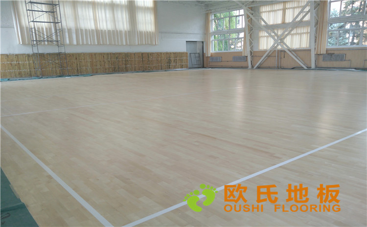 內(nèi)蒙古呼和浩特賽罕區(qū)師范大學(xué)體育學(xué)院訓(xùn)練館運(yùn)動(dòng)木地板案例-歐氏運(yùn)動(dòng)木地板
