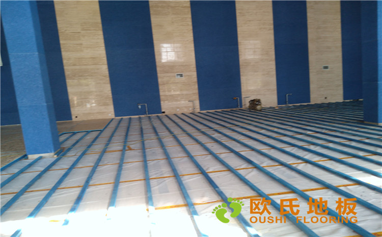 內蒙古赤峰市**稅務總局職工活動中心木地板案例-歐氏運動木地板