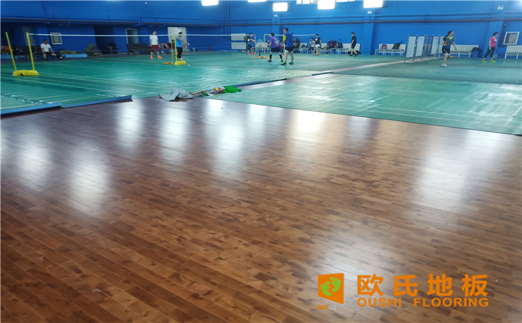 烏魯木齊北京北路東風花苑小區個人羽毛球館木地板項目-歐氏運動木地板