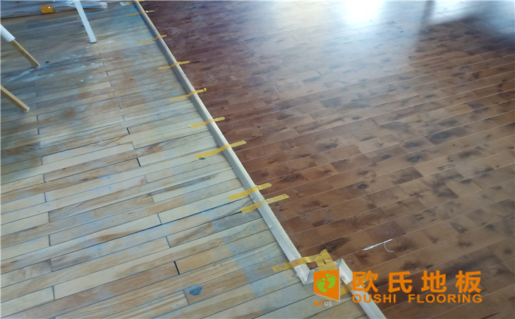 烏魯木齊北京北路東風花苑小區個人羽毛球館木地板項目-歐氏運動木地板