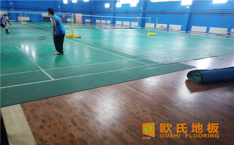 烏魯木齊北京北路東風花苑小區個人羽毛球館木地板項目-歐氏運動木地板